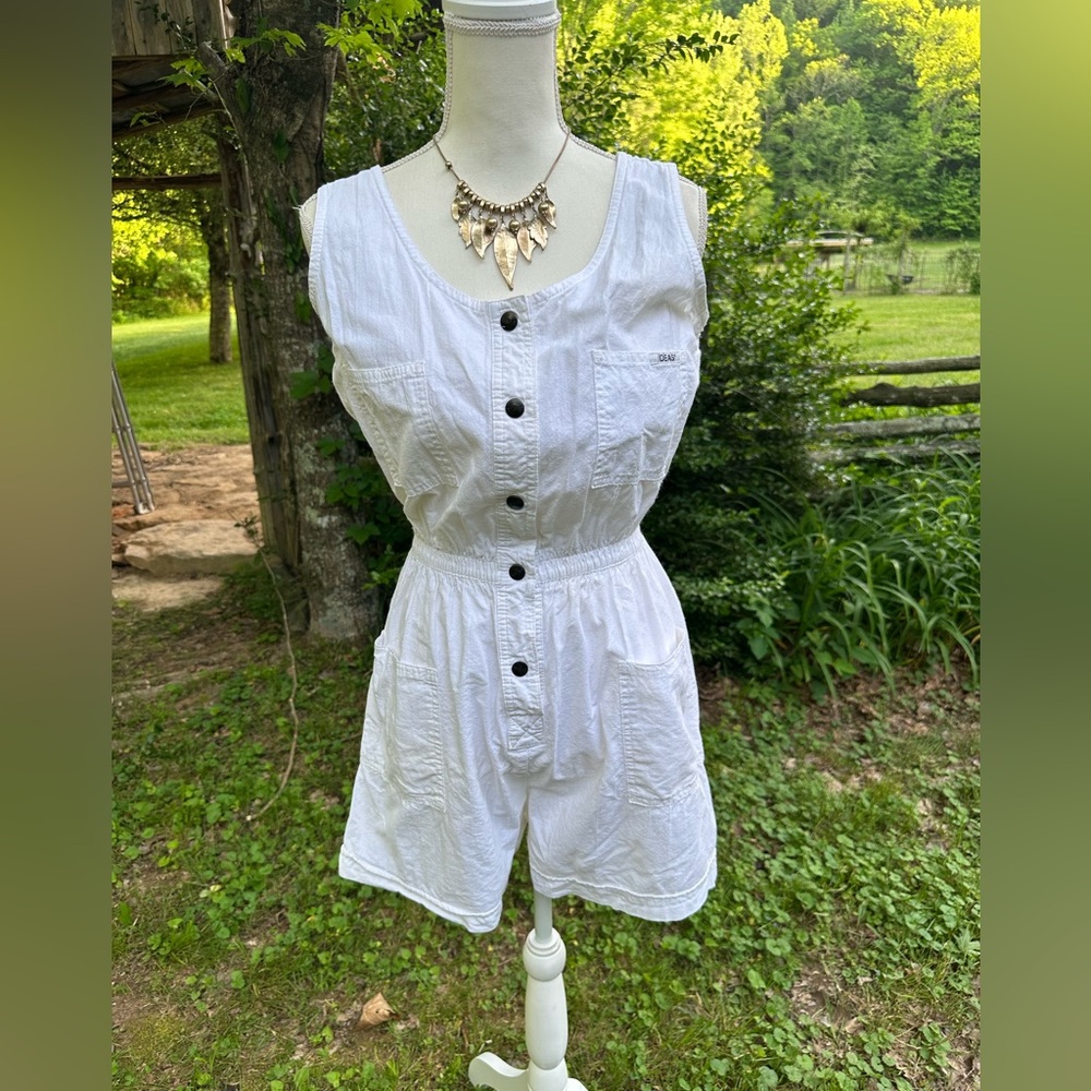 Vintage Romper 1990’s with elastic waist size M - Picture 3 of 7
